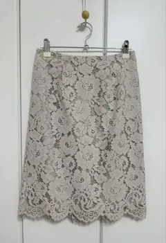 NATURAL BEAUTY BASIC レースタイトスカート S