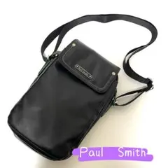 ポールスミス　Paul Smith ショルダーバッグ　黒　紫　ブラックバック