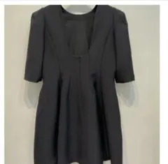 背中あき半袖ミニワンピース　チュニック