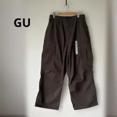 【新品】wg40 GU/ジーユー スーパーワイドカーゴパンツ sizeLカーキのサムネイル