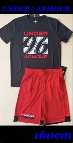 新品タグ付き　160㎝　UNDERARMOURアンダーアーマーセットアップのサムネイル