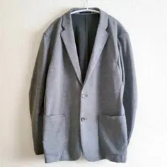 ユニクロ　コンフォートジャケット　前開き　軽い　裏地付　グレー　M 上着　羽織り