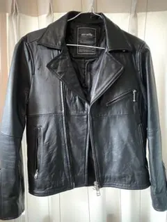 ブラック ダブルライダース レザージャケット
