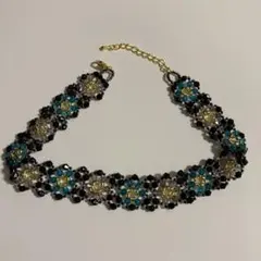 ビーズ　チョーカー　ハンドメイド
