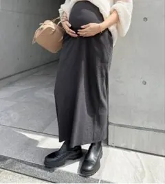 andme(アンドミー) マタニティスカート スミクロ　Lサイズ