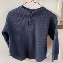 値下げ　FORK&SPOON カットソー紺【105】