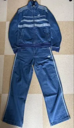 adidas アディカラー ファーストブルー デニム 上下(上下別売販売可)