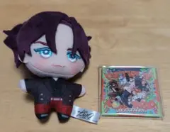 カリスマ　天堂天彦 ぬいぐるみキーホルダー、スクエア缶バッジ(CD特典)