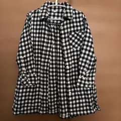 無印良品　キッズ 長袖シャツ チェック柄 110cm