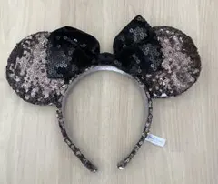 ミニーカチューシャ ブラウン スパンコール