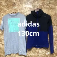 【 5570番】adidas フリースジャケット　130cm ＋おまけ