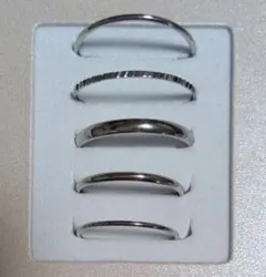 シルバーリング5個セット　シンプル