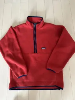 patagonia フリース ハーフジップ　スナップT M レッド
