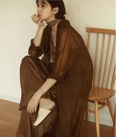 TODAYFUL Sheer Shirts Gown 38