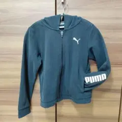 PUMA 黒 フルジップパーカー