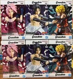 Grandista フィギュア サクラ サスケ ナルト3種６個