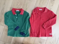 ミキハウス　ポロシャツ2枚セット 100cm