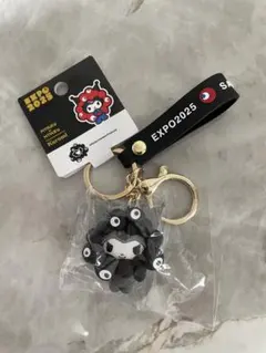 黒ブラックミャクミャククロミちゃん ストラップ 万博　サンリオ　なりきり