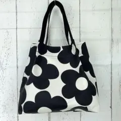 ☆ハンドメイド☆まるい花柄の手提げバッグ☆