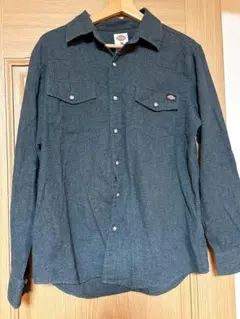 Dickies ダークグレー 長袖シャツ