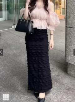 grl フリルティアードタイトスカート pm408