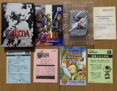 【動作未確認】　ゼルダの伝説　時のオカリナ　箱説明書ハガキチラシ付属
