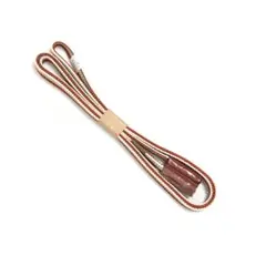 美品　正絹　帯締め　白ｘ赤　未使用　和装小物　中古　リサイクル品