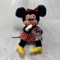 ミニーマウス ディズニー ぬいぐるみ マスコット ソフビ 昭和レトロ