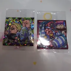 ジョジョの奇妙な冒険 ウエハース シール 黄金の風　プロシュート　ペッシ　カルネ