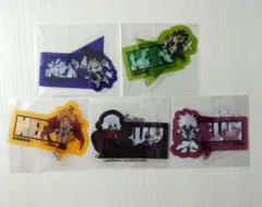 ヒロアカ　Wダイカットクリアステッカー5枚セット