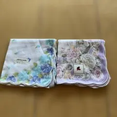 pierre cardin 花柄ハンカチ 2枚セット