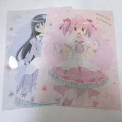 ローソン 魔法少女まどかマギカ クリアファイル 2個セット