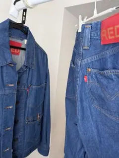levis RED デニムジャケット・パンツセット