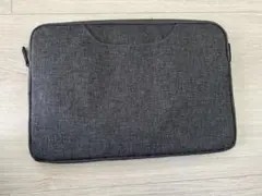 グレー タブレットケース ファスナー式