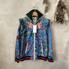 美品 希少✨ GUCCI タグ付き 花柄 フローラ刺繍 トラックジャケットのサムネイル