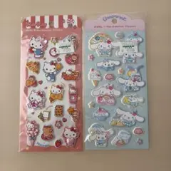 【新品未開封】ハローキティ & シナモロール マシュマロシールセット