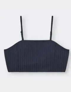 ネイビー ストライプ キャミソール ビスチェ