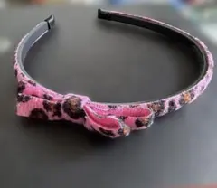 ピンク リボン カチューシャ ヘアアクセサリー