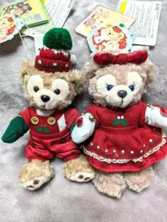 2013年 ディズニーシー限定 クリスマス ぬいぐるみバッジ シェリーメイ