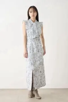 SNIDEL♡ Sustainableバリエプリント　ナローワンピース