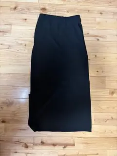 UNIQLO ロングタイトスカート ブラック Sのサムネイル