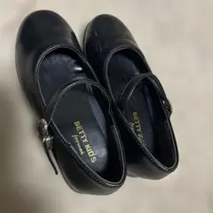 BETTY KIDS ブラック フォーマルシューズ 20.0