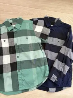 BURBERRY チェック柄長袖シャツ 104cm 4y