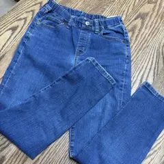 UNIQLO ブルー スリムフィット 長ズボン