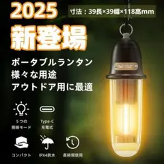 【日常から優秀✨LEDランタン】防水 防滴 typeC 吊り下げ可 ストラップ付