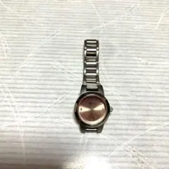 シルバー ステンレススチール アナログ腕時計