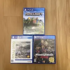 PS4 ソフトまとめ売りMINECRAFT マイクラ ウイイレ モンハン2019