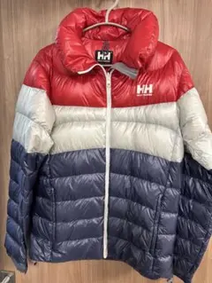 HH 軽量ダウンジャケット 赤/グレー/紺　ヘリーハンセン