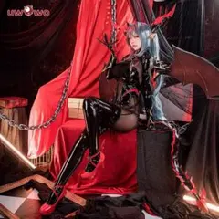 アズレン ヒンデンブルク コスプレ衣装+ウィッグ+羽根角尻尾 - メルカリ