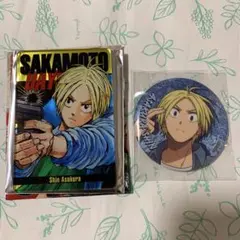 サカモトデイズ　朝倉シン　缶バッジ　ステータスカードコレクション　セット